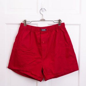 Izod Bright Red Woven Boxer Shorts